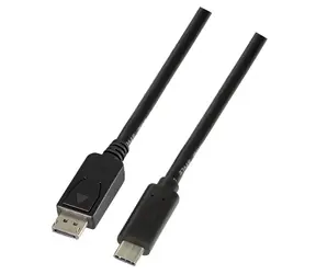 LogiLink USB-C (M) - DisplayPort 1.2 (M) / Kabel / 4K UHD / 60 Hz / 3 m