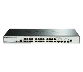 D-Link DGS-1510-28P / PoE switch / 24x Gb RJ-45 / 2x SFP / 2x SFP+ / L3 Managed