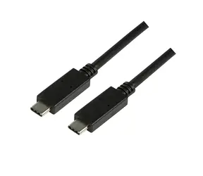 LogiLink USB-C černá / Kabel USB-C / USB-C (M) - USB-C (M) / 1 m / USB 3.1 Gen2 / 10 Gbit/s