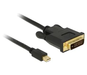 Delock Mini DisplayPort - DVI-D černá / Kabel / mini DisplayPort (St) – DVI-D 24+1 (St) / 3 m / max. 1920×1200 px