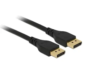 DeLock DisplayPort kabel 2 m / Video kabel / 8K / 60 Hz / DP 1.4 / pozlacené konektory