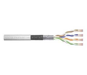 Digitus kabel drát SF/UTP šedý / Síťový kabel / CAT 5e / AWG 26/7 / 100 m / PVC