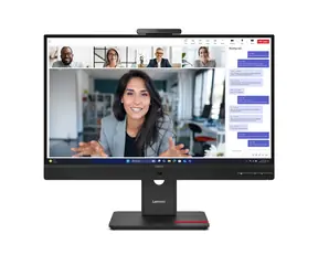 23.8" Lenovo ThinkVision T24-4v černá / Monitor / IPS / 1920x1080 / 120Hz / 6ms / 250cd-m2 / HDMI+DP+VGA / Webcam 5MP