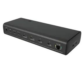 Icy Box USB-C 17w1 černá / Dokovací stanice / PD 3.1 140W / 2x HDMI 4K / 2x DP 8K / RJ-45