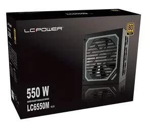 LC POWER LC6550M V2.31 / Zdroj / 550W / 80 PLUS Gold / Plně modulární