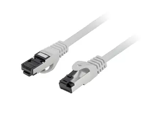 Lanberg CAT8.1 S/FTP 0,5 m šedá / Patch kabel / 40 Gb/s / LSZH / RJ-45