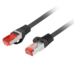Lanberg CAT6 S/FTP 5m černá / Patch kabel / LSZH / 250 MHz / RJ-45
