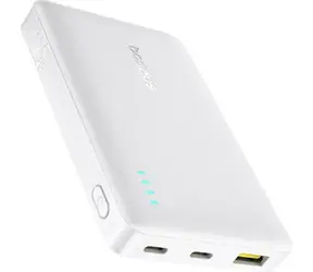 Baseus EnerFill FP21 bílá / Powerbanka / 10000 mAh / 22,5W / 2x USB-C / 1x USB-A