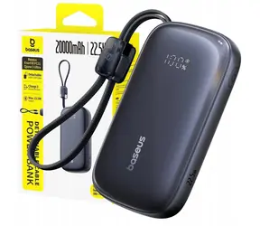Baseus EnerFill FC21 Qpow 3 Ultra černá / Powerbanka / 20000 mAh / 22,5W