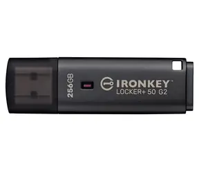 Kingston IronKey Locker+ 50 G2 256GB / Flash Disk / USB 3.2 Gen 1 (USB-A) / AES-256 / 145 MB/s