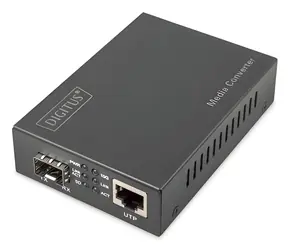 Digitus 10G Media konvertor / Media konvertor / 1× RJ45 / 1× SFP / 10 Gbit/s / dosah 80 km