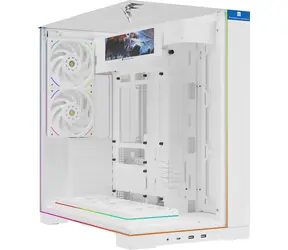 Thermalright A70 White Vision / Skříň / Full Tower / ATX / ARGB / 9,16" LCD / bez zdroje / průhledná bočnice