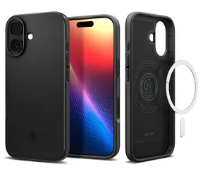 Spigen Thin Fit MagSafe černá / Ochranný kryt / Apple iPhone 17 / MagSafe / polykarbonát