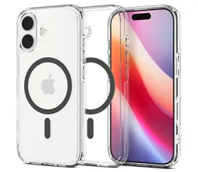 Spigen Ultra Hybrid MagSafe clear graphite / Ochranný kryt / Apple iPhone 17