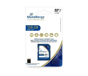 MediaRange SDXC 128GB / Class 10 / UHS-I / R: 80 MB/s / W: 10 MB/s