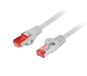 Lanberg CAT6 S-FTP šedá / Patch kabel / AWG 26/7 / 0,5m / LSZH