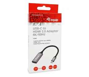 Equip USB-C to HDMI Adapter / Redukce / USB-C / HDMI / 0,15 m / 4K 60Hz