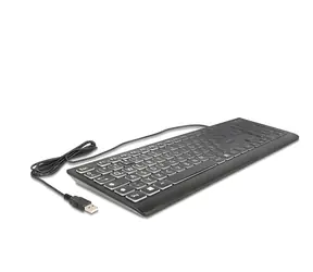 DeLock klávesnice XXL černá / Klávesnice / Drátová / Mechanická / RGB / Numpad / QWERTZ