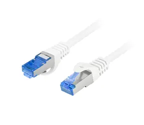 Lanberg CAT6A S/FTP bílá / Patch kabel / 2m / LSZH / RJ45-RJ45