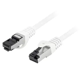 Lanberg CAT8.1 S/FTP 0,25m bílá / Patch kabel / LSZH / RJ-45