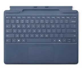 Microsoft Surface Pro Keyboard safírová / Klávesnice pro tablet / Alcantara / Pen Storage / CoPilot / DE