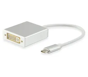 Equip USB-C (M) - DVI-I 24+5 (F) bílá / Redukce / 4096 × 2160 px / 60 Hz / 0,15 m