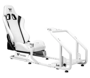 Thermaltake GR300 bílá / Závodní kokpit / ocelový rám / nosnost 100 kg / sedadlo PVC