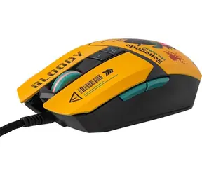 A4tech Bloody W63 Max RENEGADE žlutá / Herní myš / 12000 DPI / 2000 Hz / RGB / USB