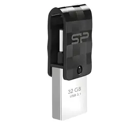 Silicon Power Mobile C31 32GB černá / Flash disk / USB 3.2 Gen 1 / USB-A + USB-C