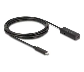 DeLock USB-C aktivní prodlužovací kabel / Kabel / USB C (M) - USB C (F) / 3 m / 10 Gbps / USB 3.2 Gen 2 / černá