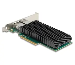 DeLock PCIe x8 10 Gigabit LAN / Síťová karta / 2x RJ-45 / Intel X540 / Jumbo Frames
