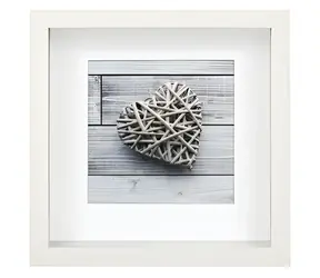 Hama Scala bílá / Portrétní rámeček / 23×23 cm / MDF / s paspartou