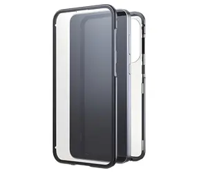 Black Rock 360° Glass průhledná/černá / Kryt / Samsung Galaxy A57 5G / přední+zadní / sklo