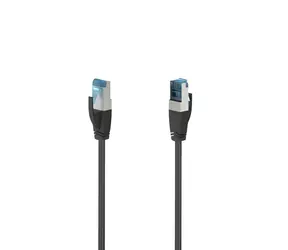 Hama černá / Síťový kabel / CAT-6a / S/FTP / 10 Gbit/s / 10 m
