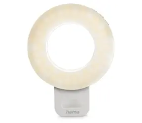 Hama ToGo / Kruhové LED světlo 3,8" pro smartphone / dobíjecí / 3 barevné teploty