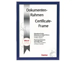 Hama Madrid modrá / Rámeček / A4 / plast