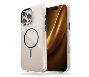 CPA Clear Thin Mag modrá / Zadní kryt / Apple iPhone 17 Pro 6,3" / MagSafe / průhledný