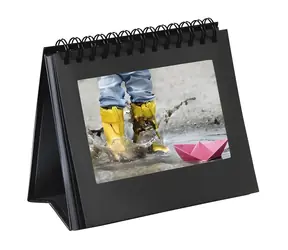 Hama spirálová fotokniha černá / Stolní fotorámeček / 12 fotografií / max. 11×15 cm