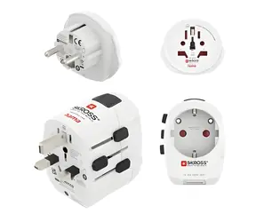 Hama World Travel Pro Light USB / Cestovní adaptér / 3pól. / univerzální / 2x USB-A 2,4 A