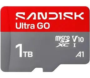 SanDisk Ultra GO microSDXC 1TB / Micro SD karta / UHS-I / U1 / A1 / čtení: 190 MB/s