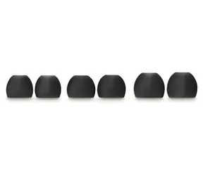 Hama náhradní silikonové náušníky černá / Náhradní špunty / S, M, L / 6 ks / pro Hama in-ear sluchátka