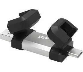 Silicon Power Mobile C51 128GB stříbrná / Flash disk / USB-A / USB-C 3.2
