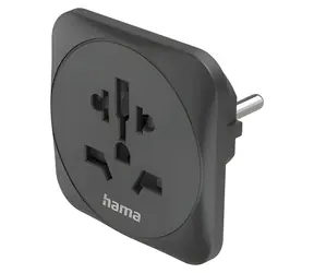Hama cestovní zásuvkový adaptér do EU / 3pól / 110–250 V