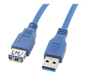 Lanberg USB-A 3.0 (M) - USB-A 3.0 (F) modrá / Prodlužovací kabel USB / 3 m