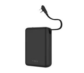FIXED Zen 20 Loop černá / Powerbanka / 20 000 mAh / 40W PD / LCD displej / integrovaný kabel