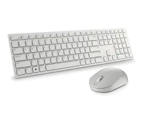 DELL KM5221W Pro bílá / Set bezdrátové klávesnice a myši / RU layout / USB přijímač 2.4GHz