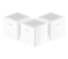 Cudy M1200 bílá / Wi-Fi Mesh systém 3 ks / Dual-Band / 2.4 GHz 300 Mbps / 5 GHz 867 Mbps / 1× WAN 1× LAN RJ45