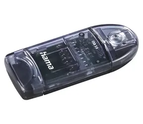Hama čtečka karet USB 3.0 SD & microSD antracitová / Čtečka paměťových karet / USB 3.0 / 2 sloty