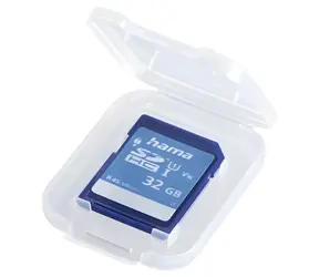 Hama SD Slim Box průhledná / Krabička na paměťovou kartu / 1x SD / polypropylen