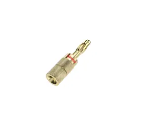 Hama banánkový adaptér pro reproduktory / Audio adaptér / pozlacený / šroubovatelný / sada 4 ks